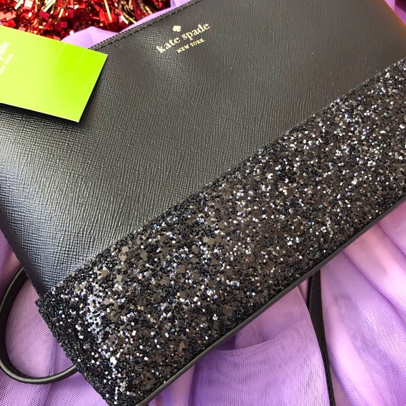 NWT Kate Spade Greta Court Ramey Glitter Crossbody - Picture 6 of 8